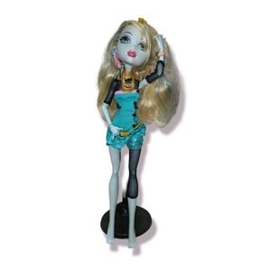 Monster High Doll Lagoona Blue School's Out incomplete with Stand